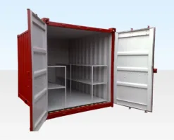 8ft x 8ft Flat Floor Bunded Store