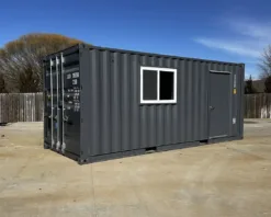 20ft Slate Gray Shipping Container Office