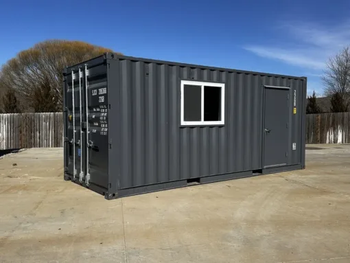 20ft Slate Gray Shipping Container Office