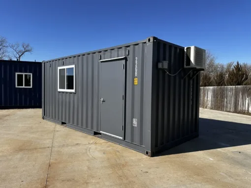 20ft Slate Gray Shipping Container Office