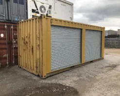 Used 20ft Shipping Container with Roll-Up Doors