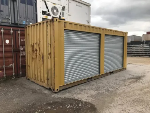 Used 20ft Shipping Container with Roll-Up Doors
